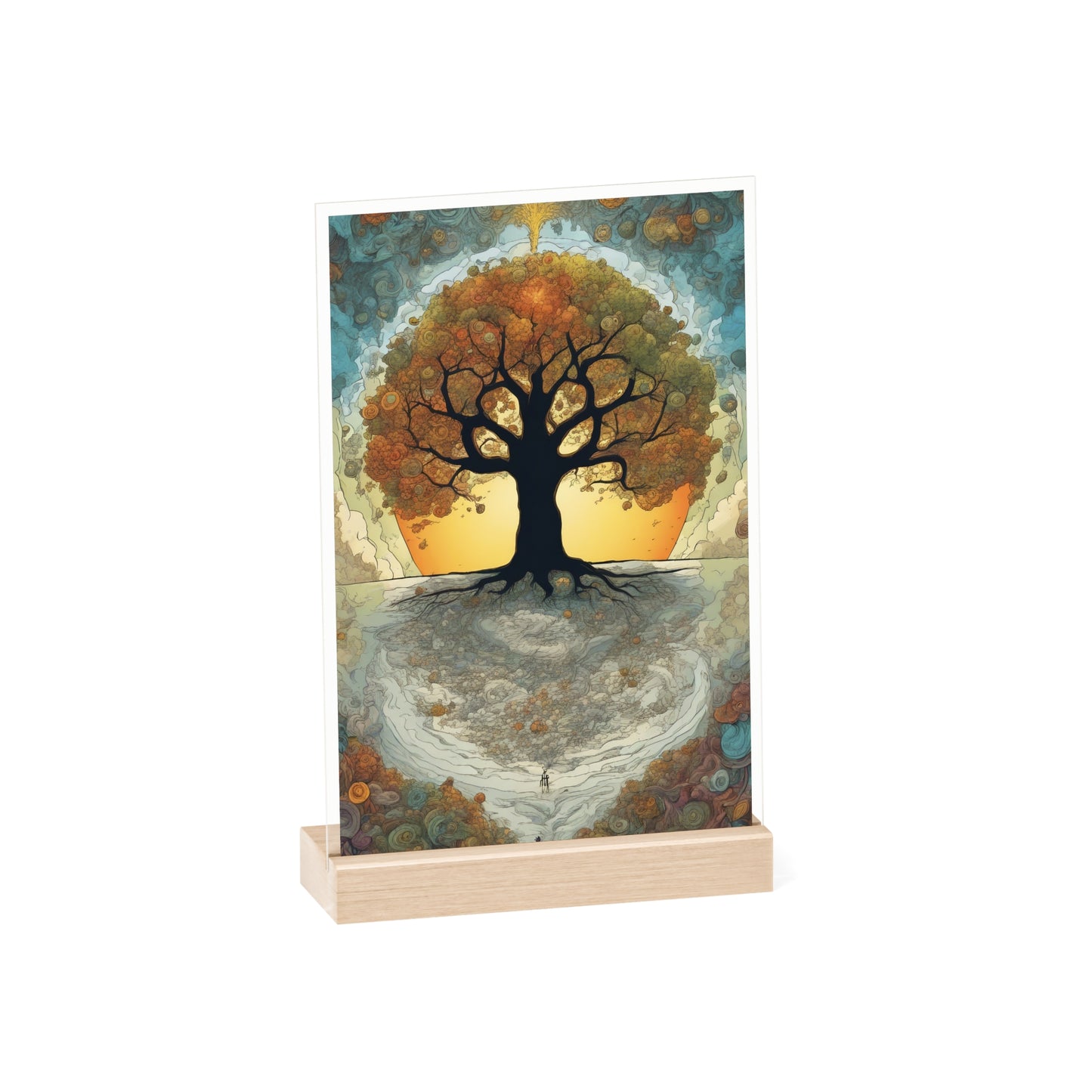 Acrylbild spiritueller Lebensbaum 2