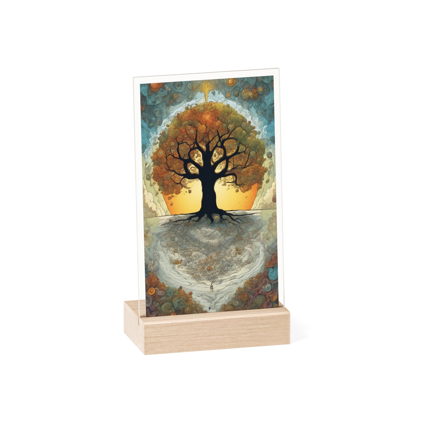 Acrylbild spiritueller Lebensbaum 2