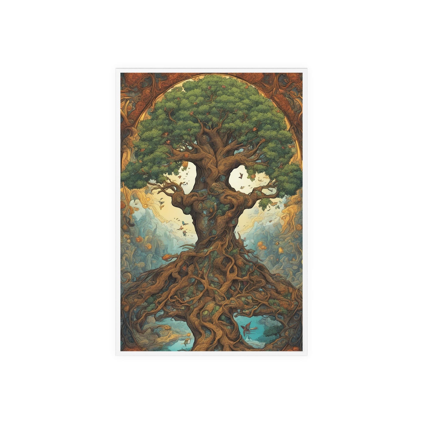 Acrylbild spiritueller Lebensbaum 1