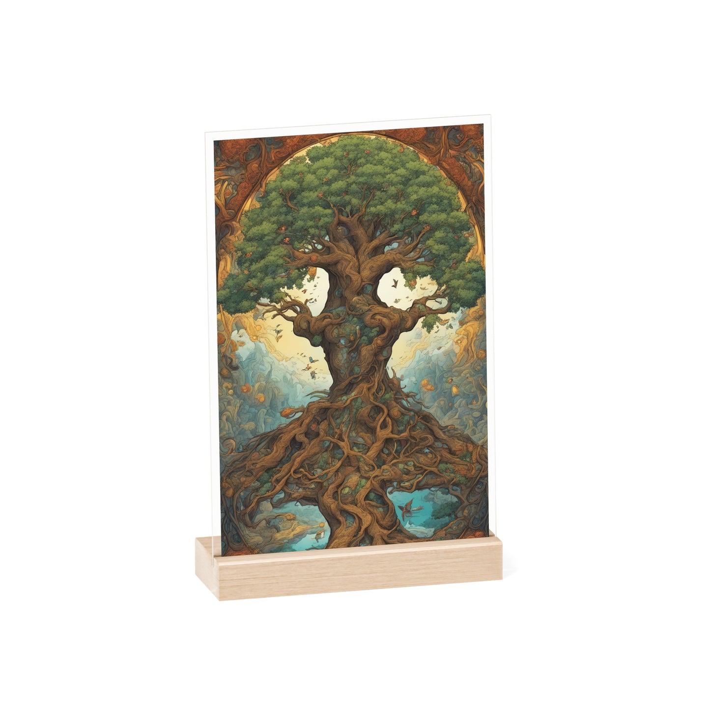 Acrylbild spiritueller Lebensbaum 1